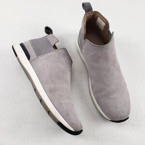 Vionic Cece Ankle Boot Sneaker Women 8.5 Gray Suede Slip On Comfort Casual Shoe